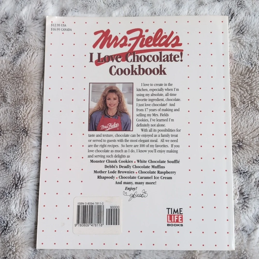 Vintage Time Life Books Mrs. Fields I Love Chocolate! Cookbook